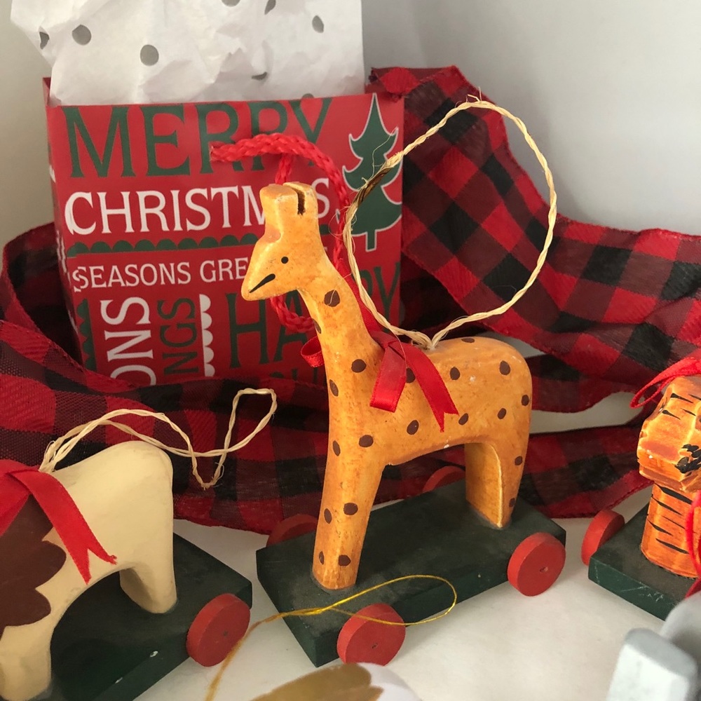 VINTAGE Pull Toy Ornaments (Set of 5) - Picture 3 of 10